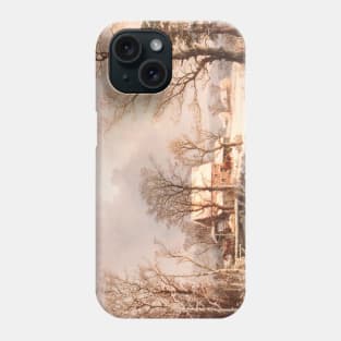 Winter in the Country, The Old Grist Mill by George Henry Durrie Phone Case