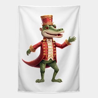 Alligator Christmas Nutcracker Tapestry