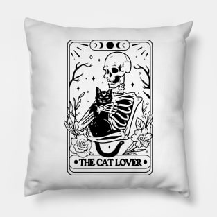 The cat lover tarot, Shirt, Skeleton Tarot Card Shirt, Tarot flower skull shirt, Flower Skull Shirt, Tarot Card Lover Shirt, Skeleton Pillow