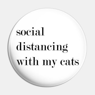 Social Distancing With My Cats. Pin