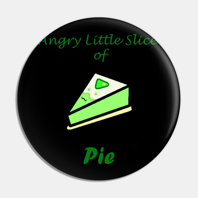 Angry Little Slice of Pie Pin by Neegasai