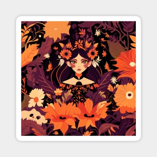 Enchanting Autumn Fairy Magnet
