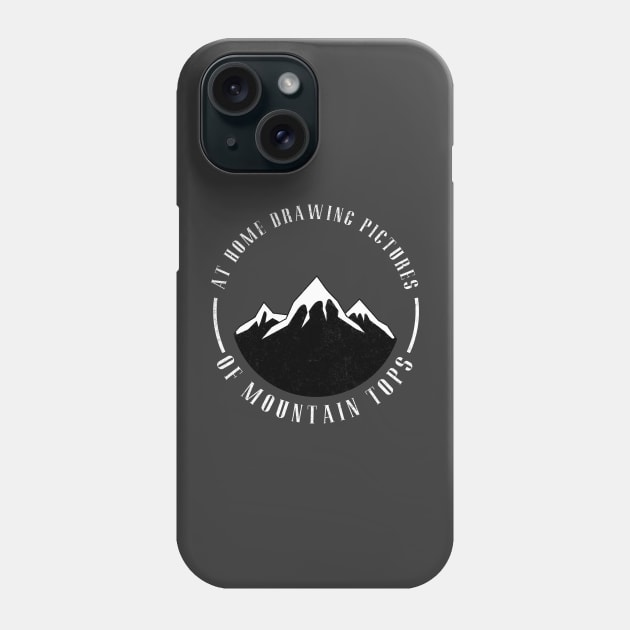 At home drawing pictures of mountain tops Phone Case by BodinStreet