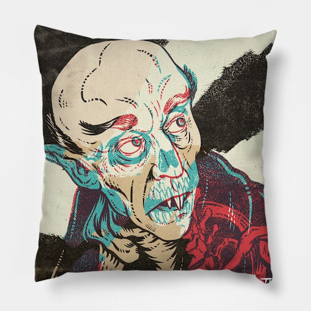 Count Orlok Pillow by Travis Knight