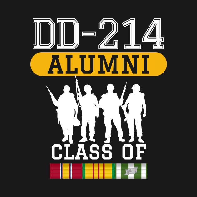 DD-214 Alumni Class of Vietnam Veteran Pride by Revinct_Designs