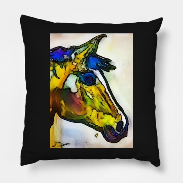 horsehead Pillow by Pipsilk