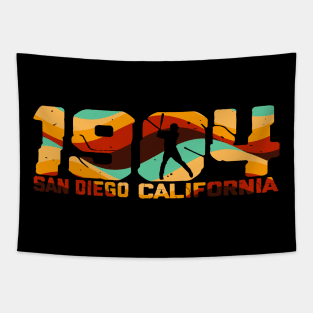 San Diego California-Retro vintage Tapestry