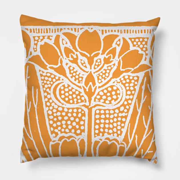 Syringa, or Mock Orange (nat. ord. Saxifra'greae) Pillow by sleepingdogprod