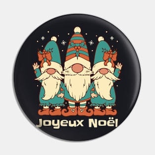 Merry Christmas in French Pin