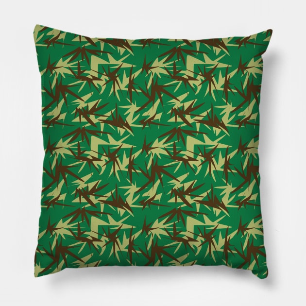 Green Camouflage Pillow by ilhnklv