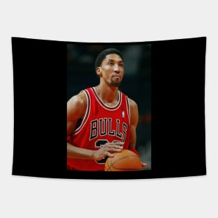 NBA Scottie Pippen basketball retro tee Tapestry