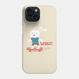 Bunny on a Board Phone Case