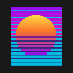 Synthwave Retrowave Abstract Aesthetic T-Shirt