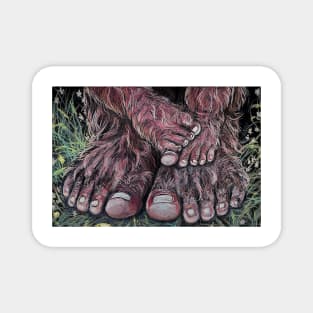 Bigfoot Littlefoot, Bigfeet, Littlefeet Magnet