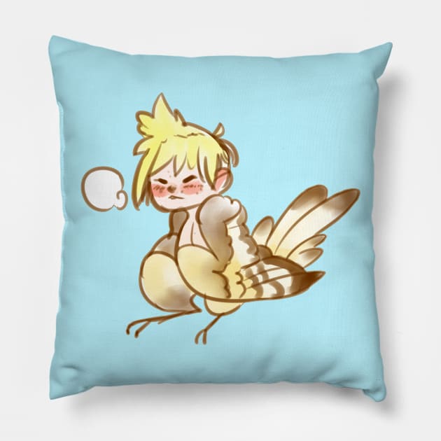 Little chirp Pillow by CommanderBoxers