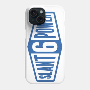 Slant 6 Power - Blue + White Phone Case