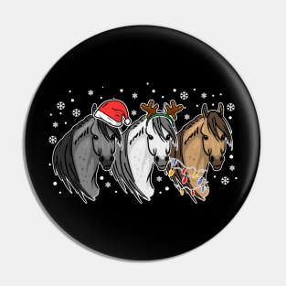 Christmas Horses Pin