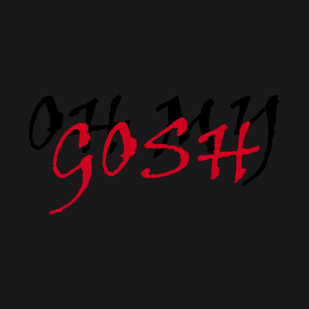 OH MY GOSH BLACK AND RED - MINIMALIST by JMPrint