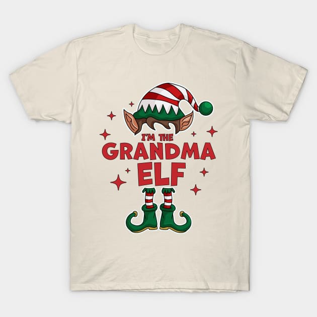 I'm The Grandma Elf Christmas Group Matching Family Xmas T-Shirt I'm The Grandma Elf Christmas Group Matching Family Xmas T-Shirt