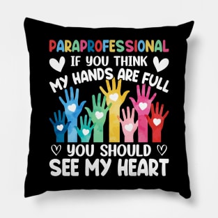 Paraprofessional Special Education Teacher Paraeducator Pillow