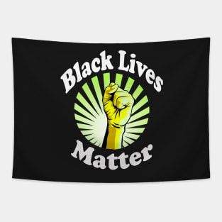 Yellow Fist Black Lives Matter BLM Tapestry