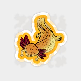 Copper axolotl mud puppy shirt Magnet