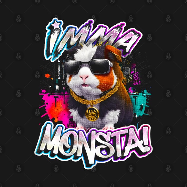 Imma Monsta! HAMSTER | Blacktee | by Asarteon by Asarteon