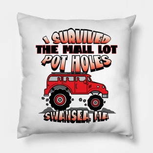 I Survived The Mall Lot Pot Holes Pillow