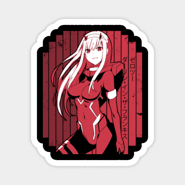 Zero Two Red Darling In The Franxx Anime Shirt Zero Two Magnet Teepublic 5340