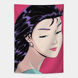 Comic girl Tapestry