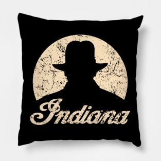 Indiana Jones Silhouette Pillow