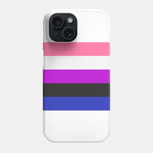 Genderfluid Pride flag Phone Case by Scar