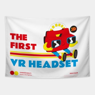 The First VR Headset Retro View Master Toy Tapestry