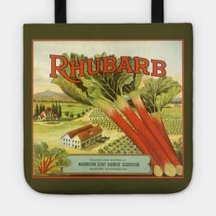 Vintage Rhubarb Crate Label Tote