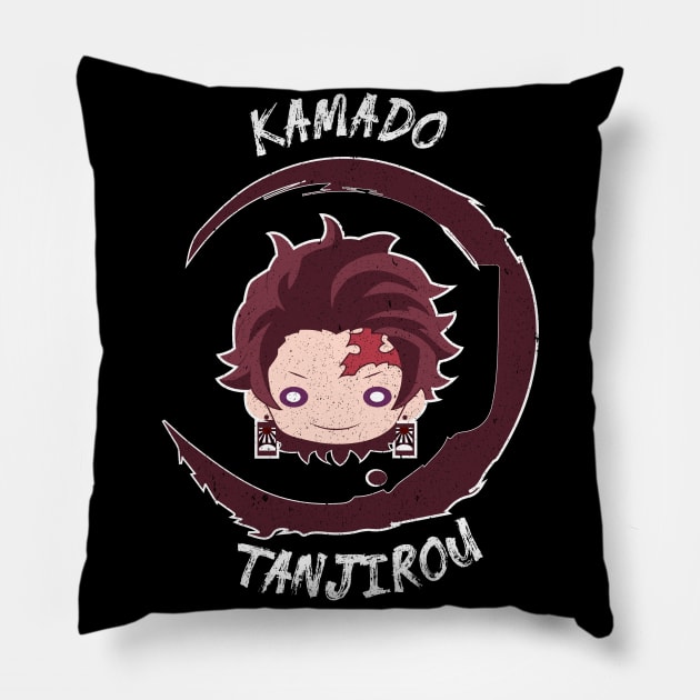 DEMON SLAYER (KIMETSU NO YAIBA) TANJITO GRUNGE STYLE Pillow by FunGangStore