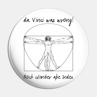 Vitruvian climber Pin