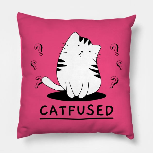 Catfused about you Pillow by Stevie26