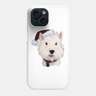 Cute West Highland White Terrier Drawing Phone Case