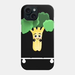 Skating broccoli Phone Case