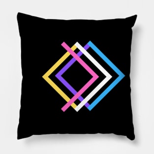 Trans Non-Binary Diamond Pillow