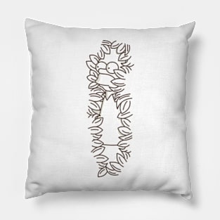 cartoon black and white Pillow