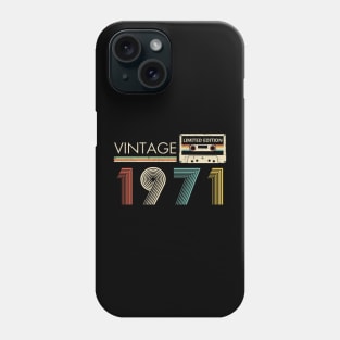 Vintage 1971 Limited Edition Cassette 53rd Birthday Phone Case