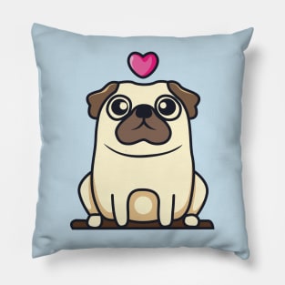 Cute Pug Love Pillow