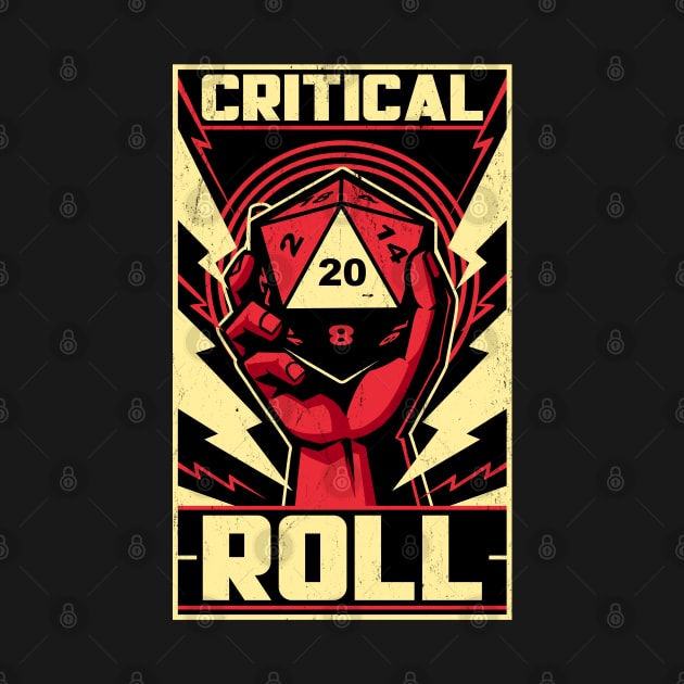 Critical Roll RPG Revolution - Cool Constructivism Poster by Studio Mootant