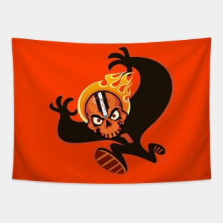 Go Browns SkullyDawg Shadow Runner Tapestry