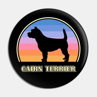 Cairn Terrier Vintage Sunset Dog Pin