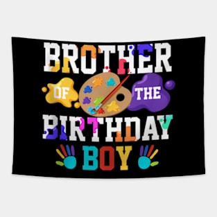 Brother Of The Birthday Boy Painting Family Matching Party Tapestry