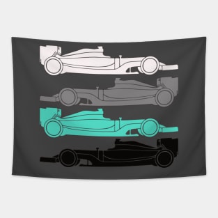 Mercedes Race Car Driver Development Tapestry