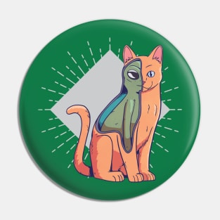 Alien cat costume Pin