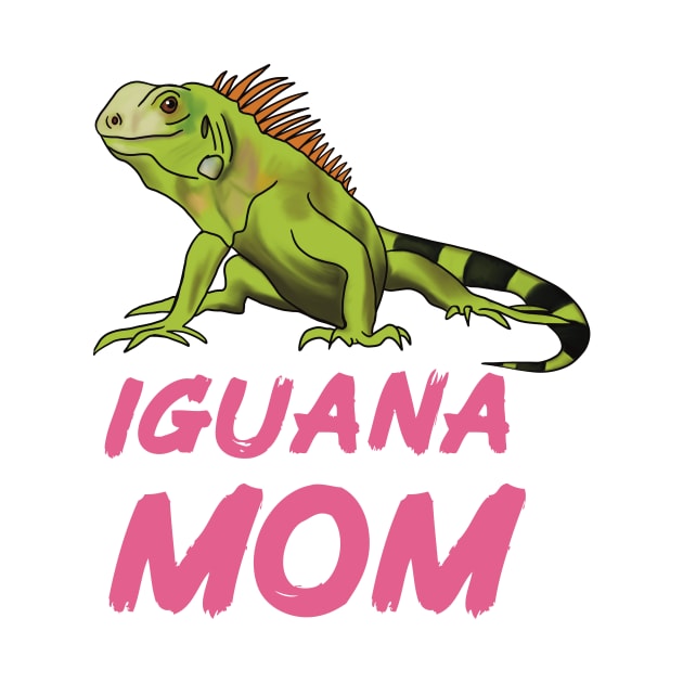 Iguana Mom for Iguana Lovers, Pink by Mochi Merch